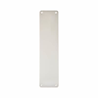 Aluminium Plain Finger Plate - 300 x 75 x 1.5mm - Satin