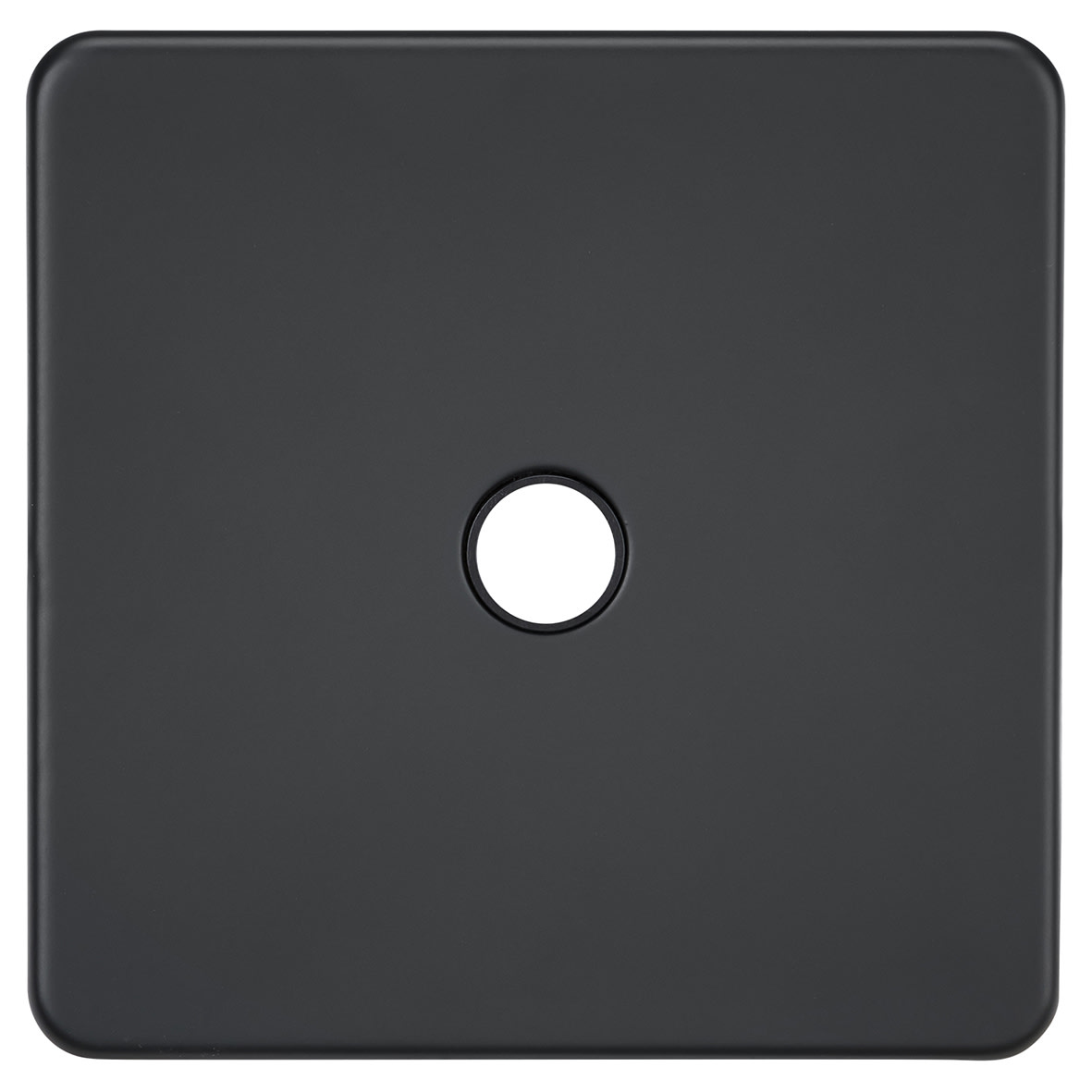 20A Screwless Flat Plate Flex Outlet Plate - Anthracite