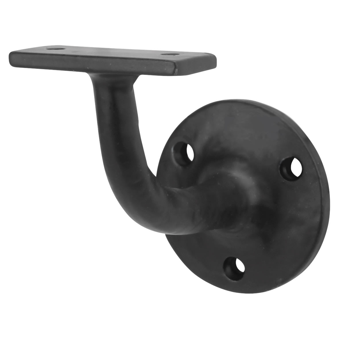 Handrail Bracket - 70mm Projection - Antique Black Iron