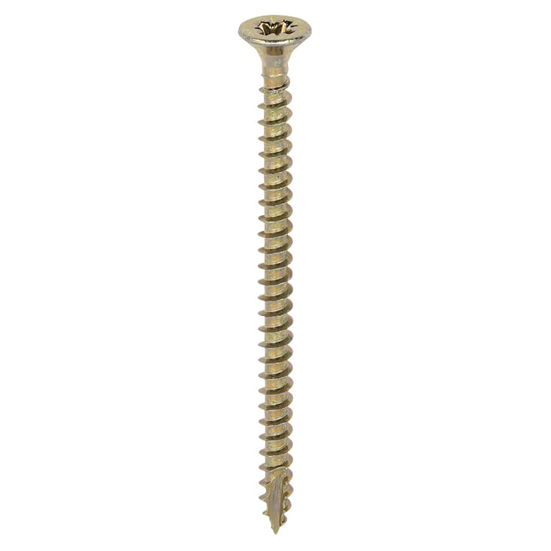 Classic Pozi Countersunk Wood Screws - 4.0 x 60mm - Yellow Zinc - Pack of 200