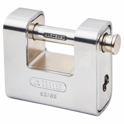 Series 92 Steel Shutter Padlock - 65mm Body - 33 x 14mm Shackle - Silver