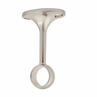 19mm Hanging Rail Centre Bracket - Brushed Nickel