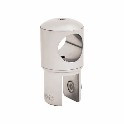 Intermediate Support With 360° Swivel - 6-12mm Glass - Polished Stainless Steel