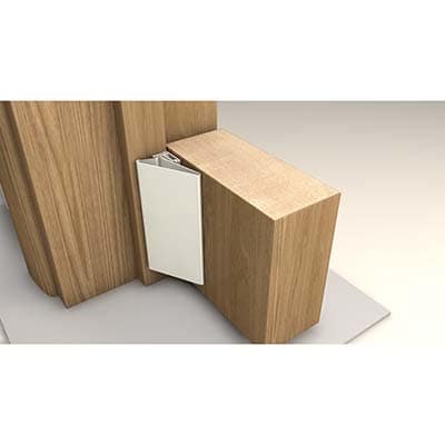 Finger Wizard Half Set - 1950mm Length - Hinge Side Only - White