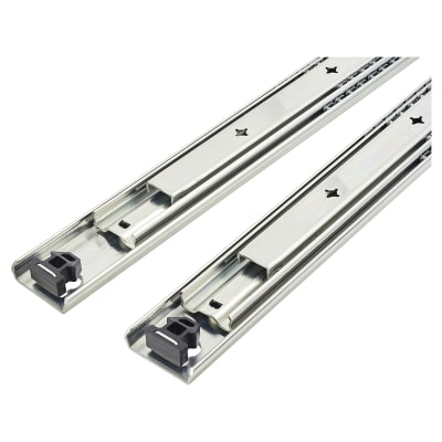 53mm Heavy Duty Ball Bearing Drawer Runner - Full Extension - 800mm Length - 100kg - Zinc