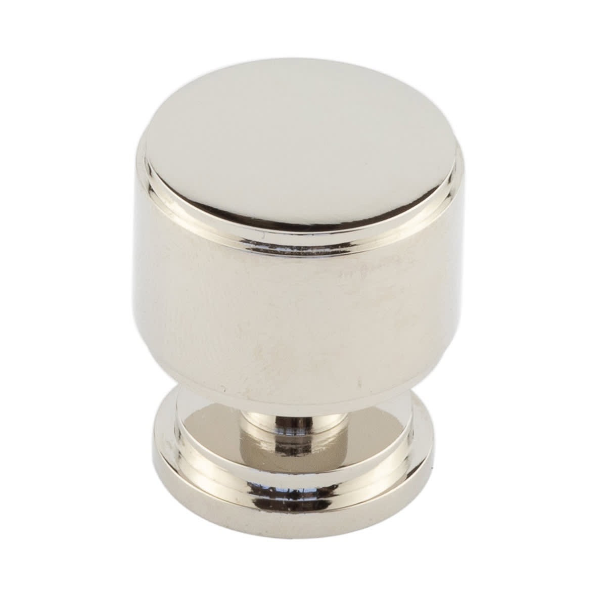 Belgrave Stepped Round Cabinet Knob - 30mm Diameter - Polished Nickel