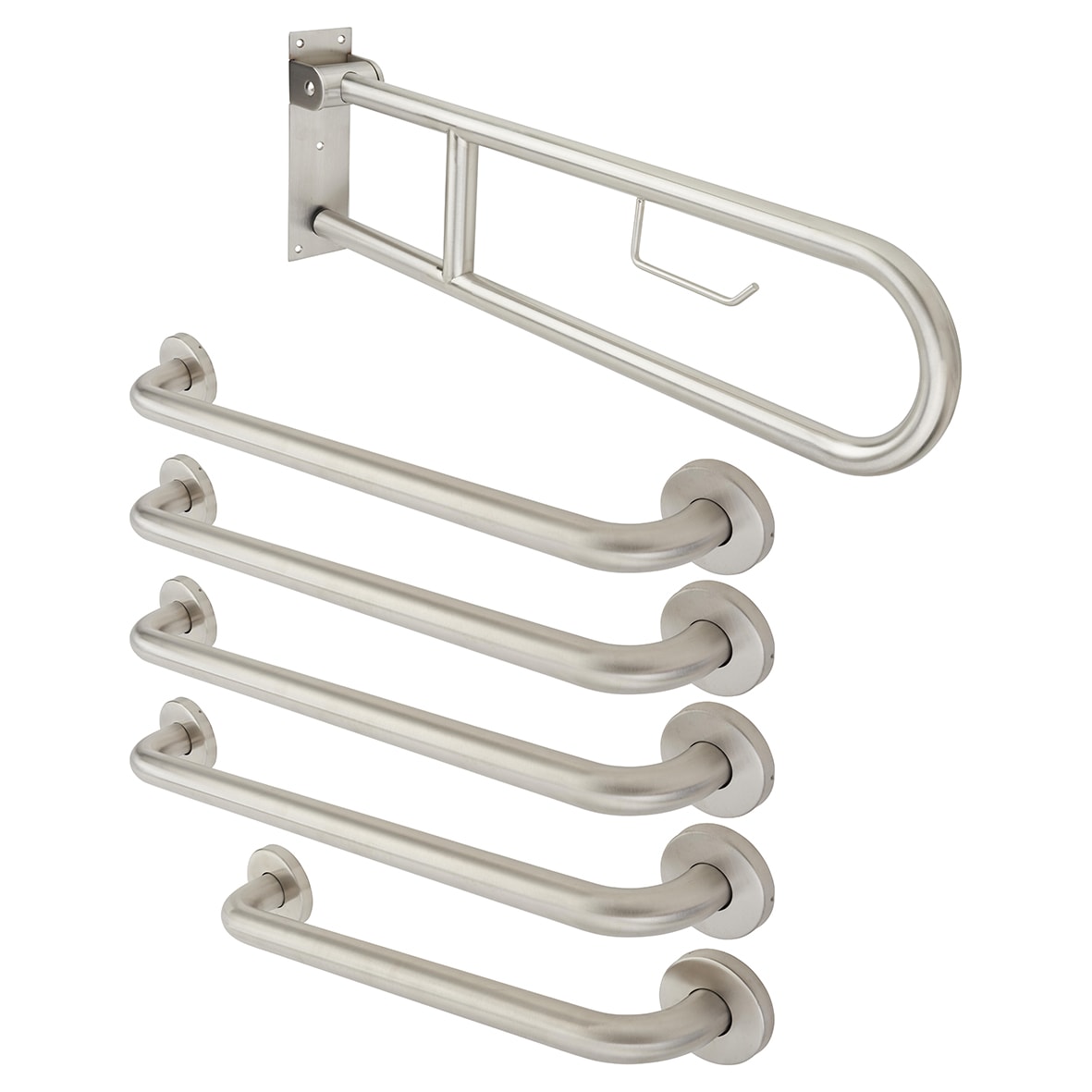 Rail Only Close Coupled Doc M Pack - Satin Stainless Steel