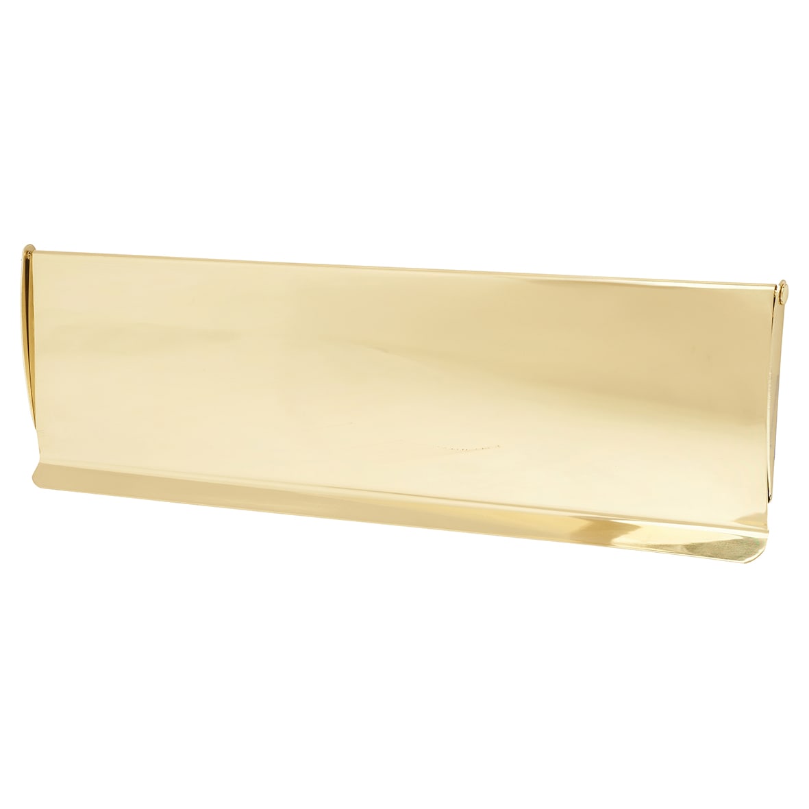 Curved Pattern Interior Letter Tidy - 302 x 95mm - Polished Brass