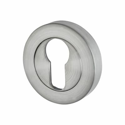 Escutcheon - 52mm Diameter - Euro - Satin Chrome