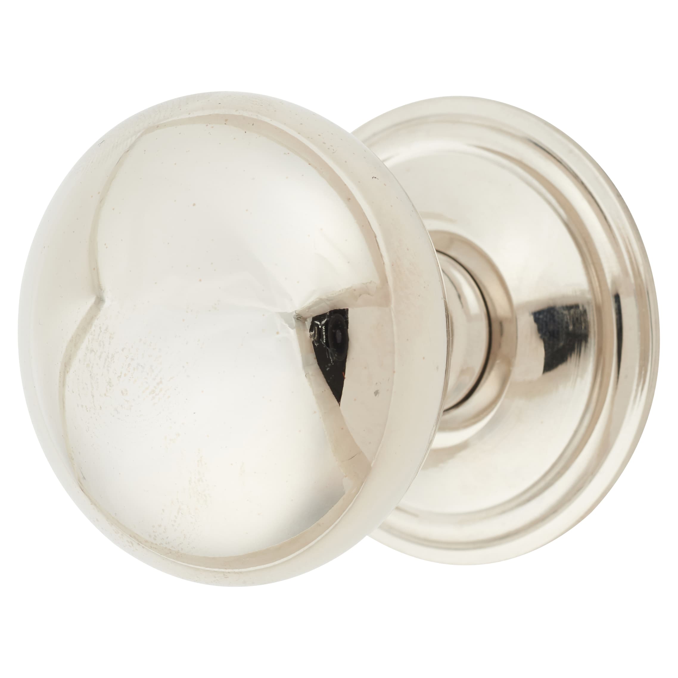 Mushroom Round Cabinet Knob - 38mm Diameter - Polished Nickel