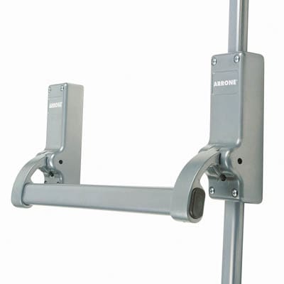 Single Door Panic Bolt - Timber/Metal Door - Silver