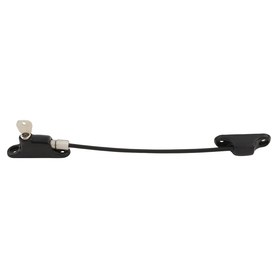 Cable Window Restrictor - Side Locking Pin - Black