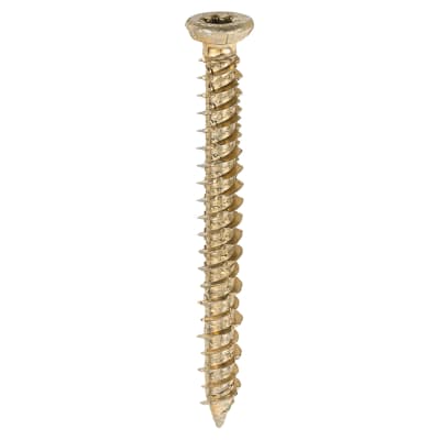 Concrete Screw - Countersunk - Yellow Passivated - 7.5 x 70mm - Pack of 100