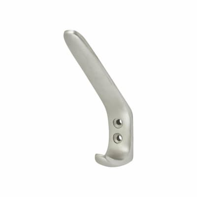 Heavy Duty Cloakroom Single Hat & Coat Hook - 125 x 42mm - Aluminium