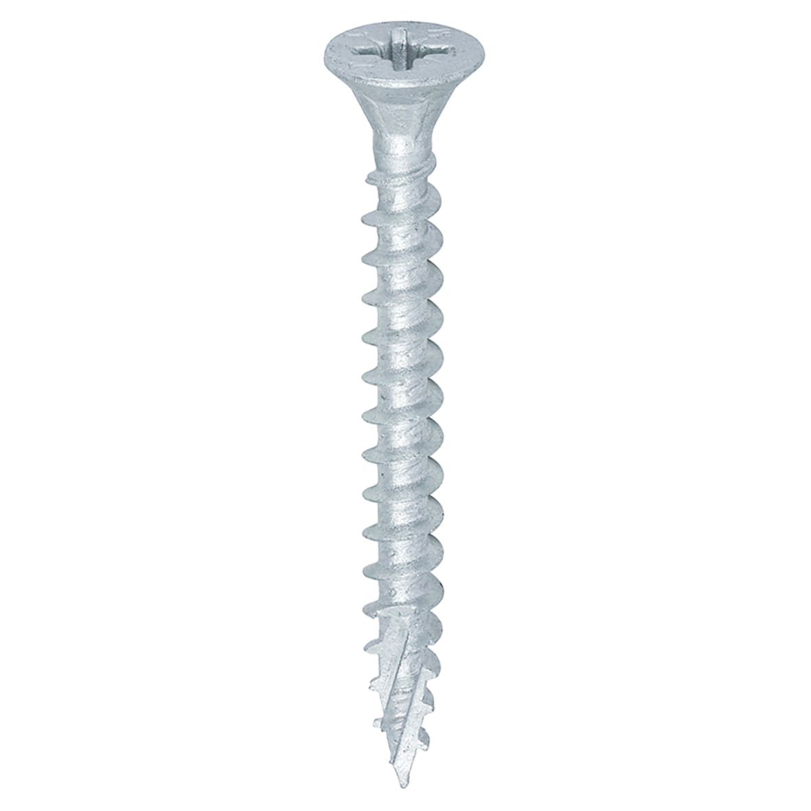 C2 Exterior Pozi Countersunk Wood Screws - 5.0 x 50mm - Silver Organic - Pack of 200
