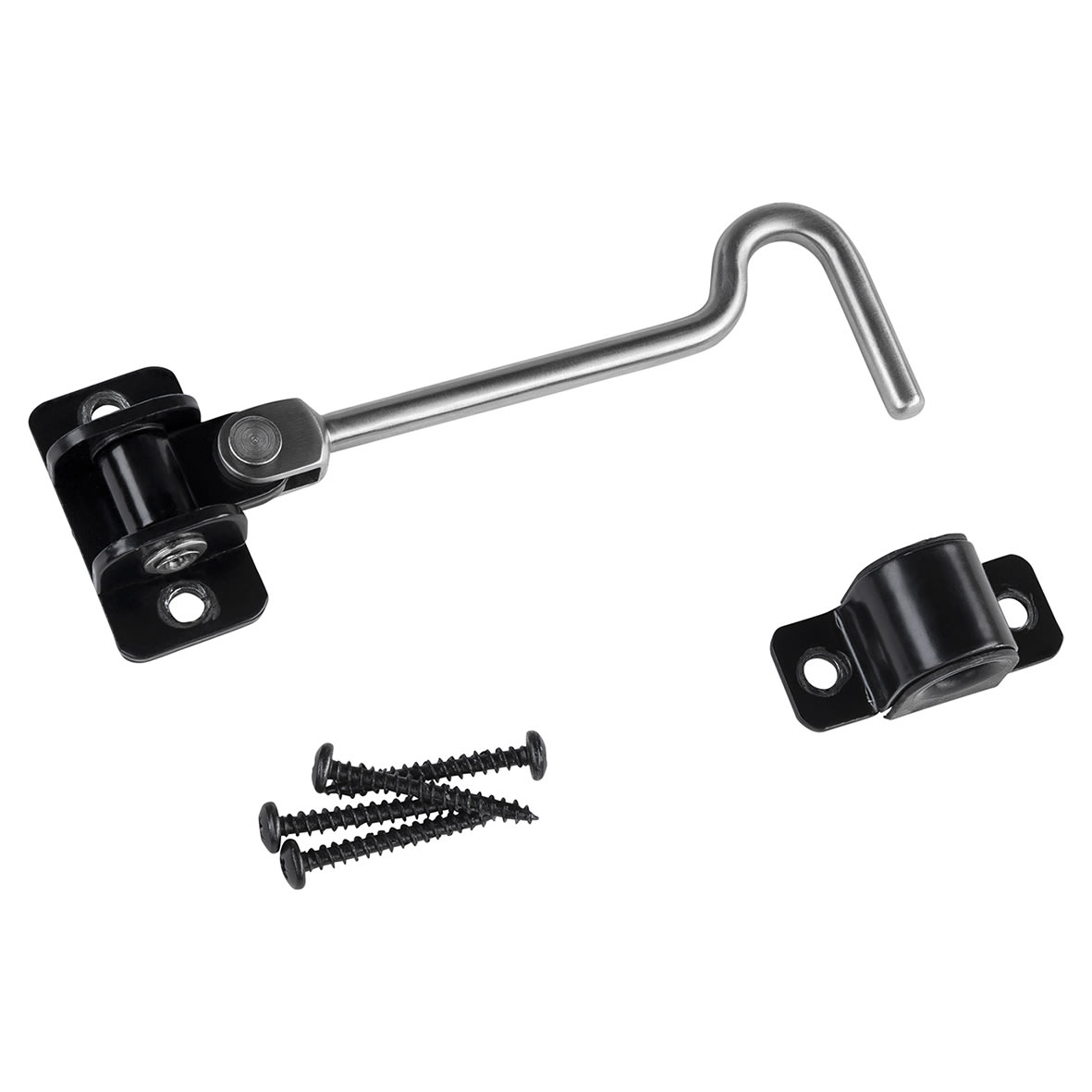 Advanced Cabin Hook & Eye - 150mm Length - Black Powder Coated