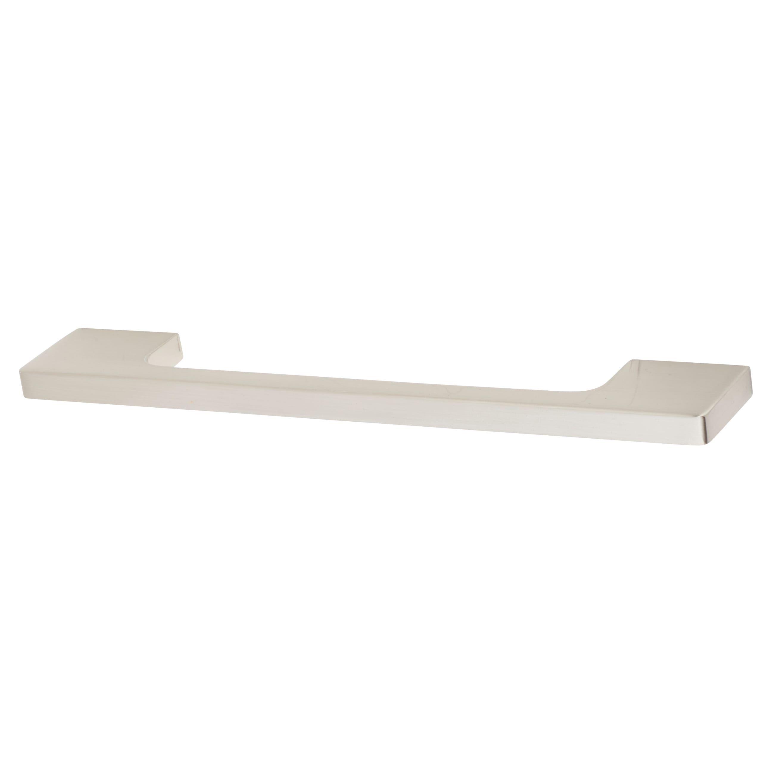 8mm Slim D-Bar Cabinet Pull Handle - 160mm Centres - Satin Nickel