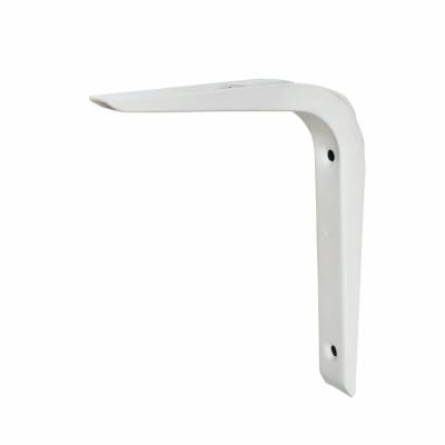Reinforced Strong Shelf Bracket - 150 x 120mm - White