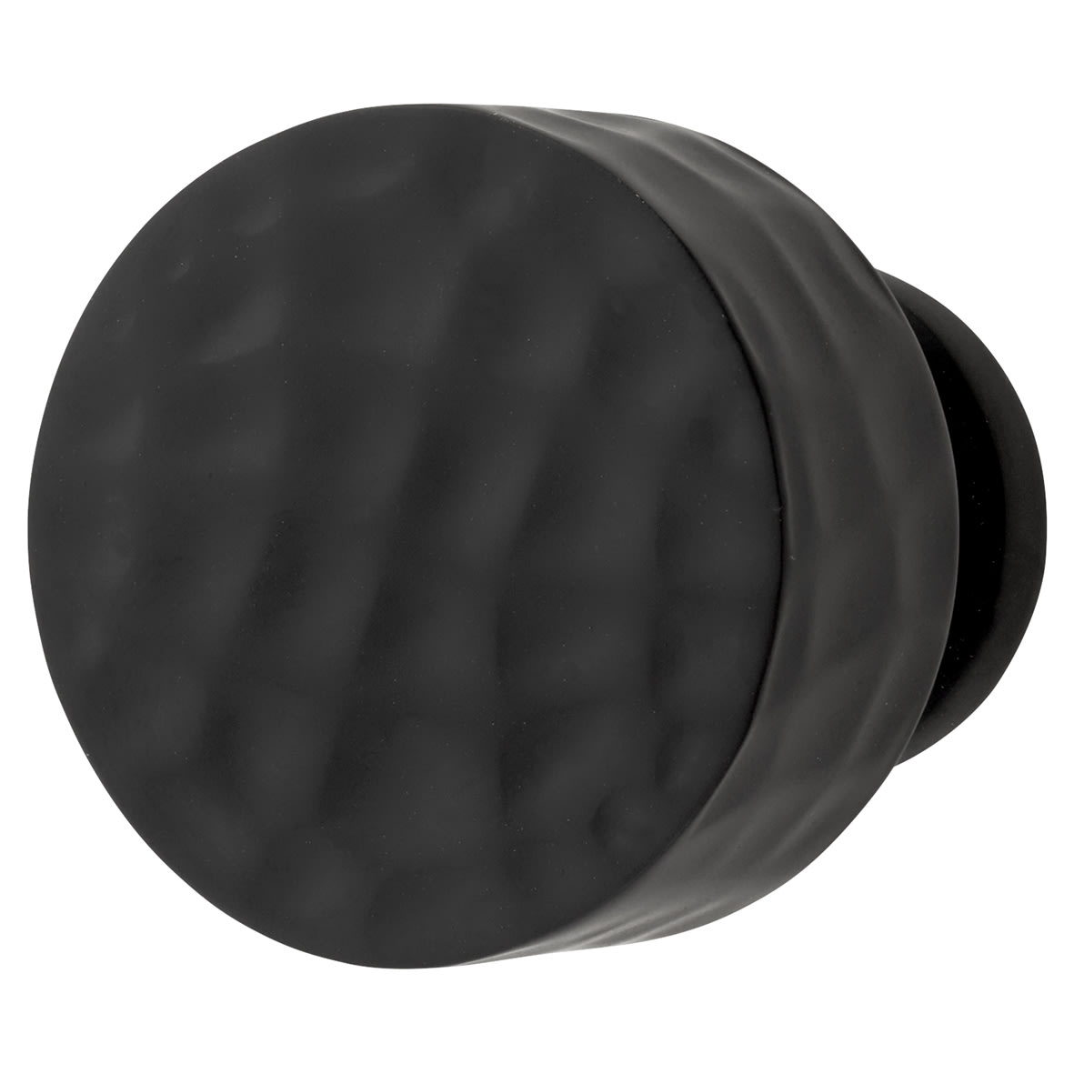 Kendal Hammered Round Cabinet Knob - 30mm Diameter - Matt Black