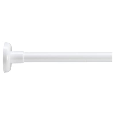 Shower Rail - L Shaped - Telescopic Rod - 1400-2600mm Length - White