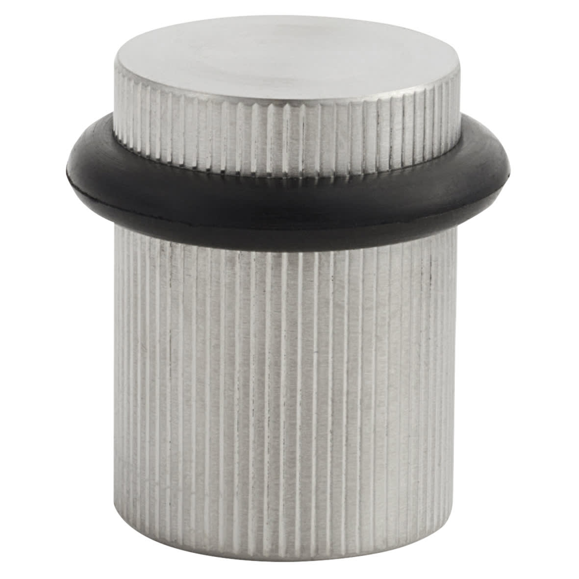 Lines Floor Door Stop - 22 x 30mm - Satin Stainless Steel