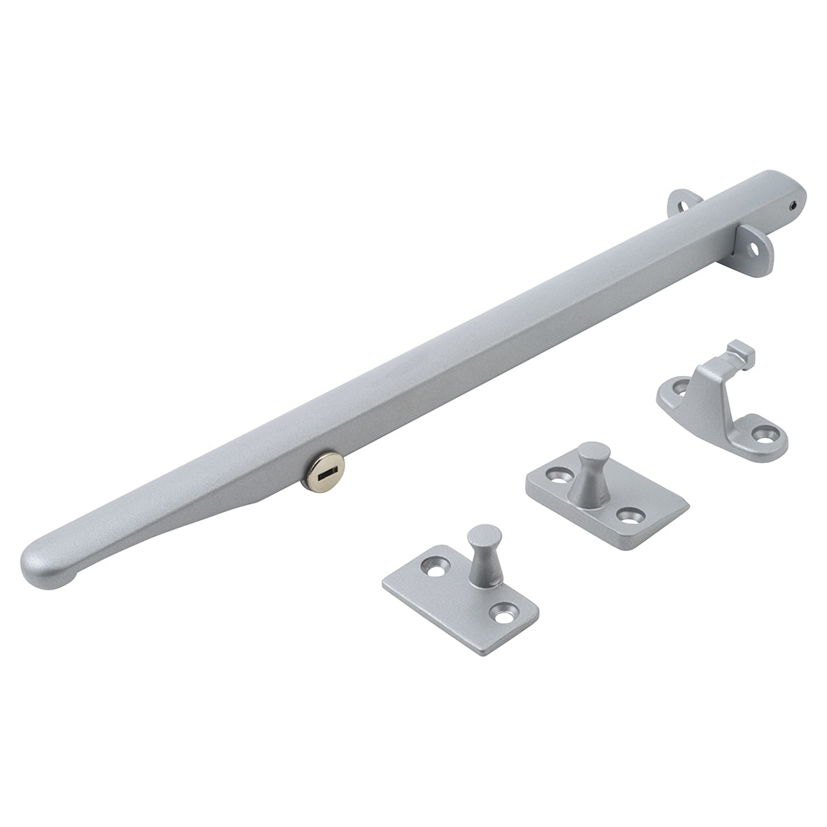 Craftsman Locking Bar Casement Window Stay - 11"/280mm Length - Premium Satin Silver