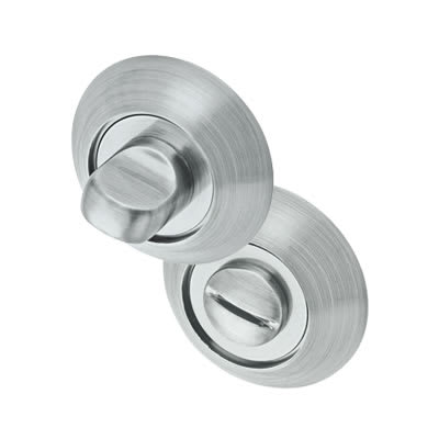 Bathroom Turn & Release - 50mm Diameter - Satin Chrome