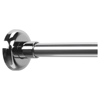 Shower Rail - L Shaped - Telescopic Rod - 1400-2600mm Length - Chrome
