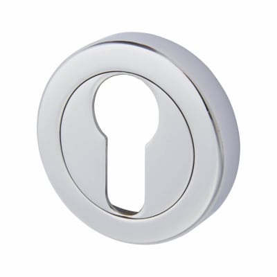 Escutcheon - 48mm Diameter - Euro - Polished Chrome