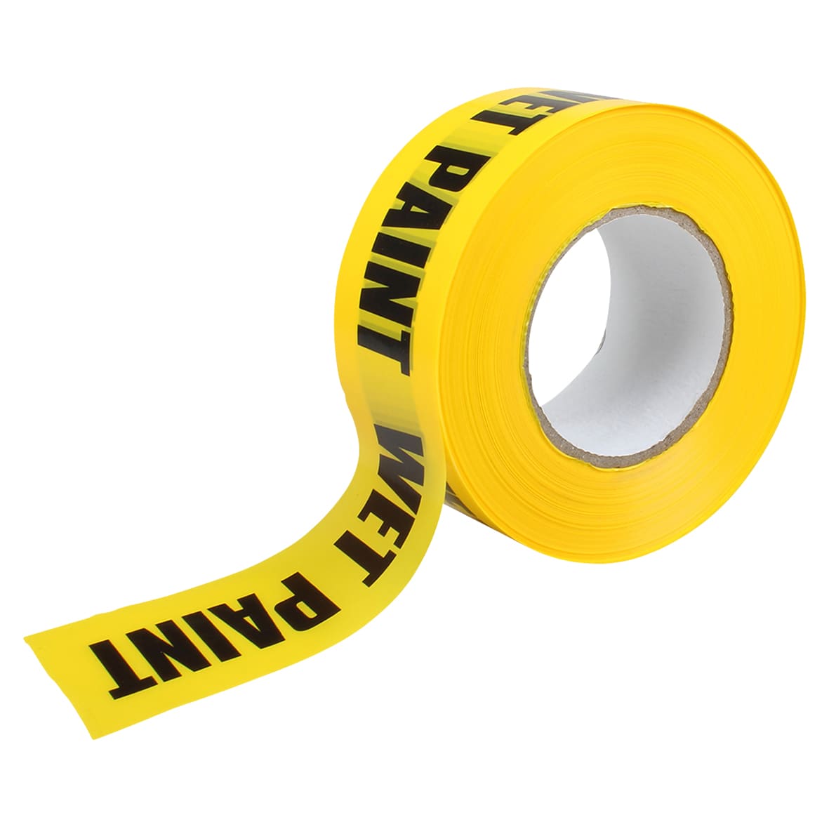 Non-Adhesive Wet Paint Marking Tape - 60mm x 200m - Black/Yellow