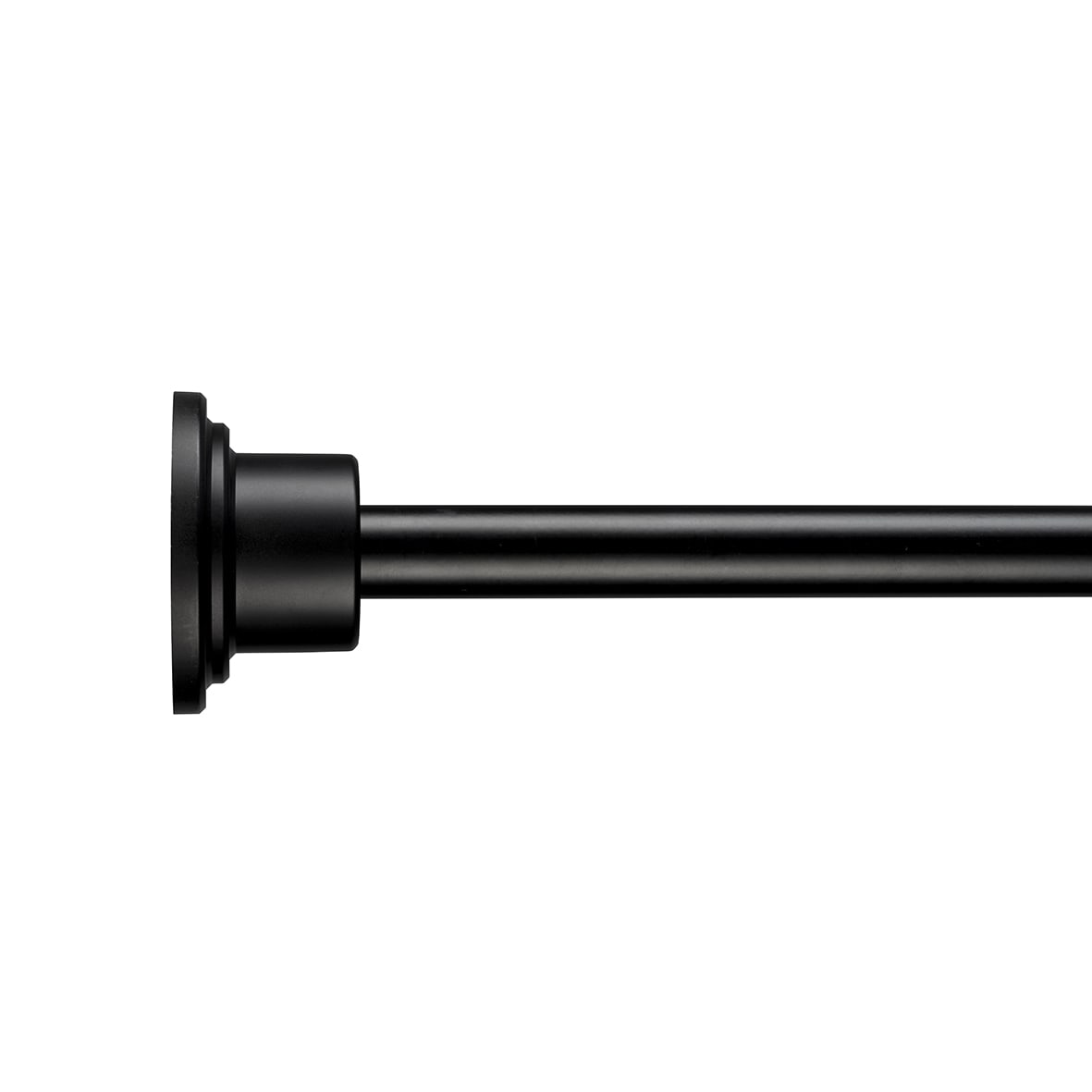 Stick 'n' Lock Premium Shower Rail - Telescopic Rod - 1295-2298mm Length - Matt Black