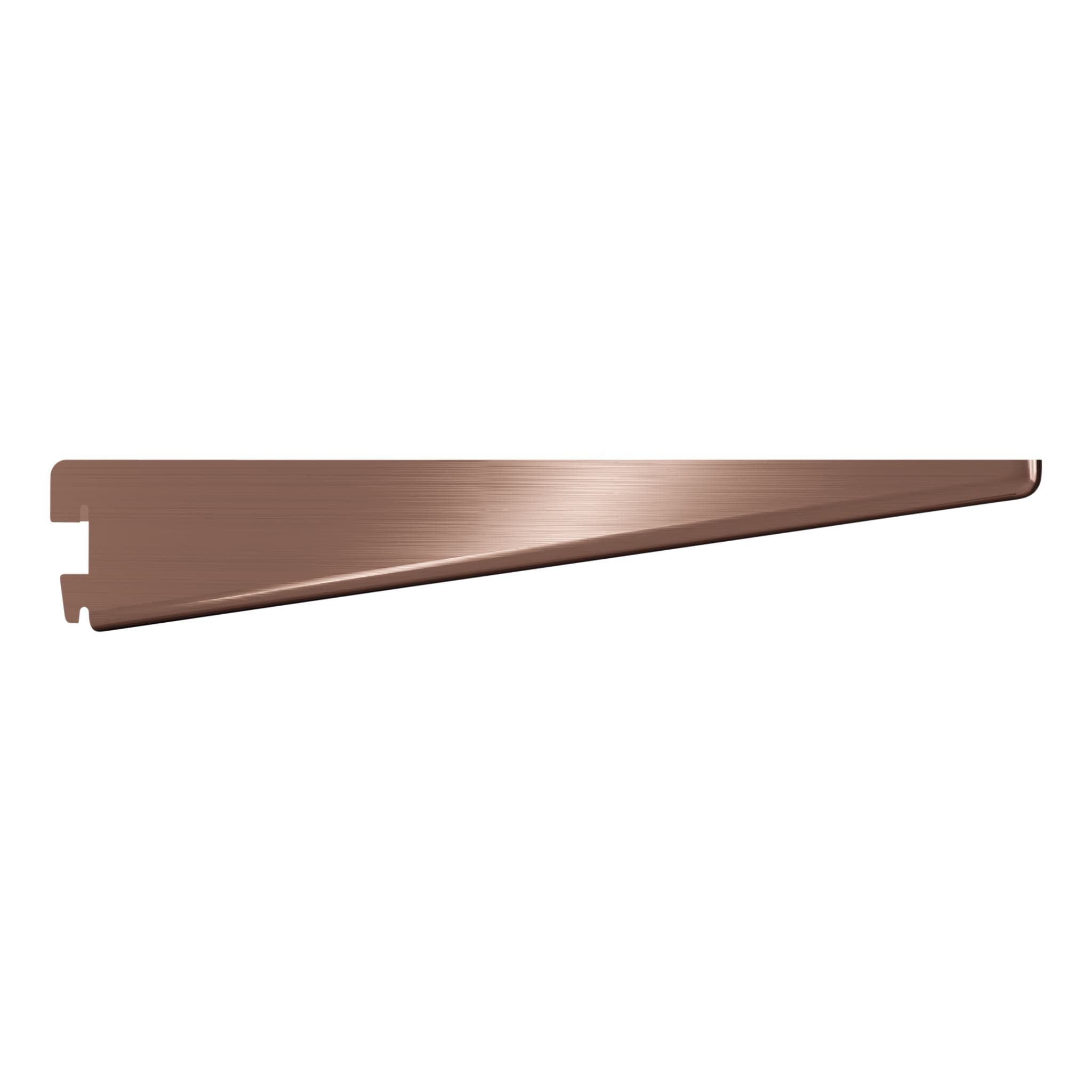 Twin Slot Shelf Bracket - 270mm Length - Antique Copper