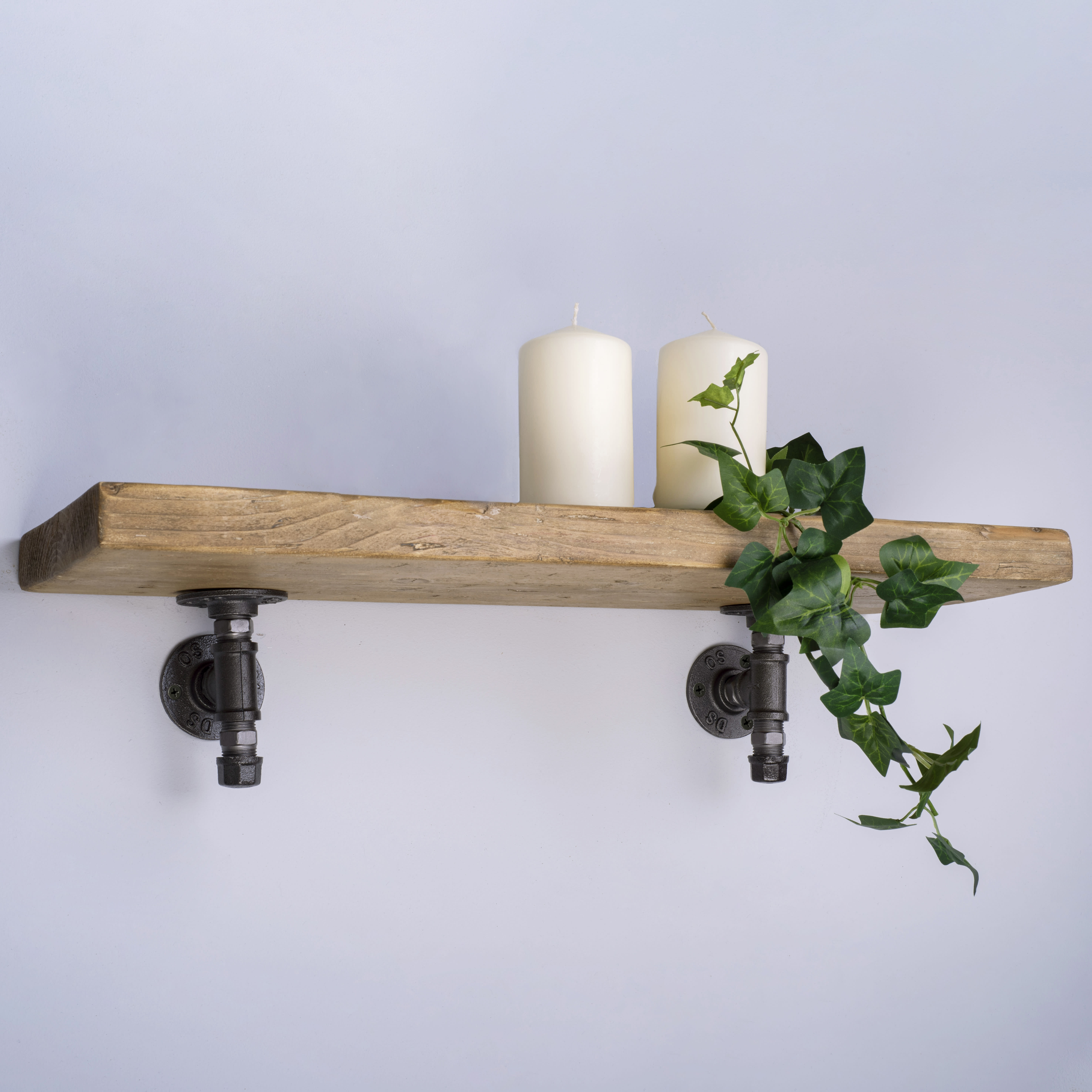3/4" Pipe Shelf Bolted Bracket Kit - Grey - Pack of 2