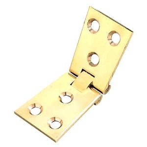 Counter Flap Hinge - 100 x 40 x 3mm - Polished Brass - Pair