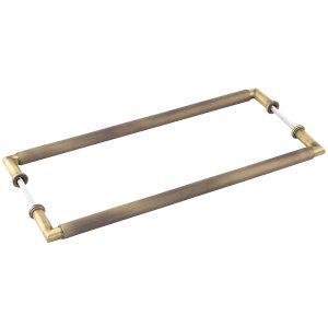 Antique Brass 20mm D-Bar Door Pull Handle - B2B - 425mm c/c - Piccadilly Range
