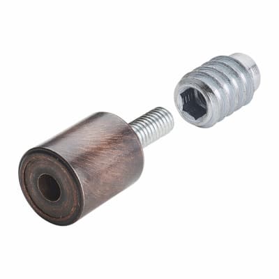 Bramah Rola Wooden Sash Window Stop - 19mm - Bronze - 10 Body + 20 Inserts