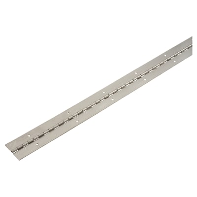 Continuous Piano Hinge - 1800 x 50 x 1.2mm - Satin Stainless Steel