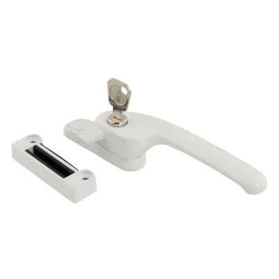 Guru Breakseal Locking Casement Window Fastener - Right Hand - White