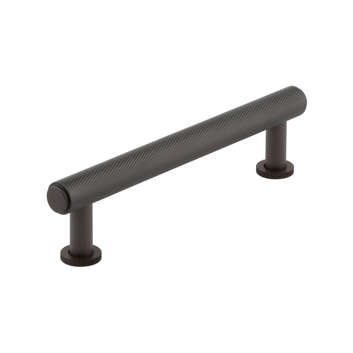 Piccadilly 15mm Knurled T-Bar Cabinet Pull Handle - 128mm c/c - Dark Bronze