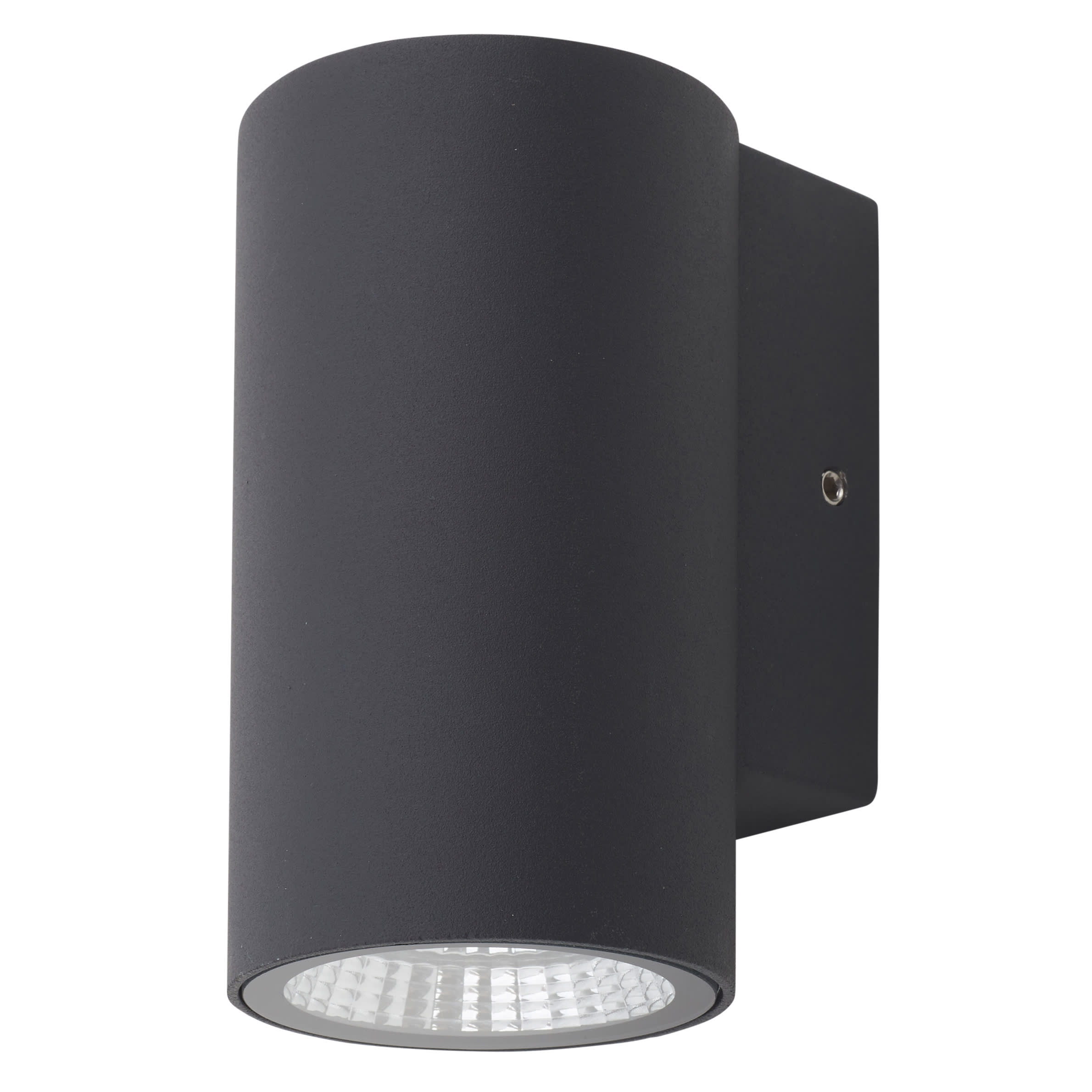 3W LED Outdoor Up or Down Wall Light - - 3000K Warm White - Anthracite