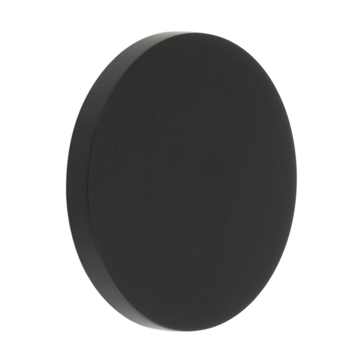 Escutcheon - 54mm Diameter - Blank - Black