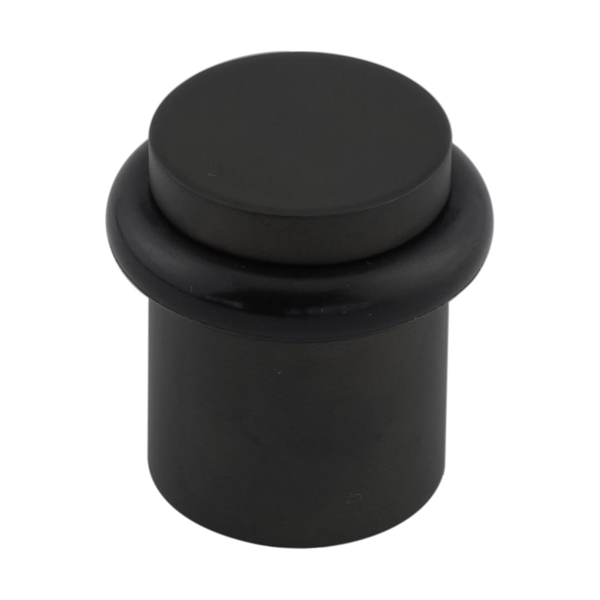 Plain Floor Door Stop - 40 x 38mm - Black