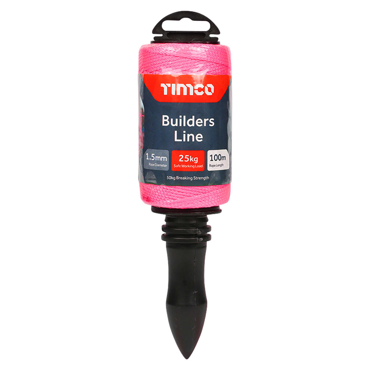 Builders Line & Winder - 100m - Yellow