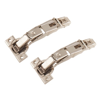 CLIP Top Zero Protrusion Cabinet Hinge - 155° - Sprung - Overlay - Zinc Plated - Pair