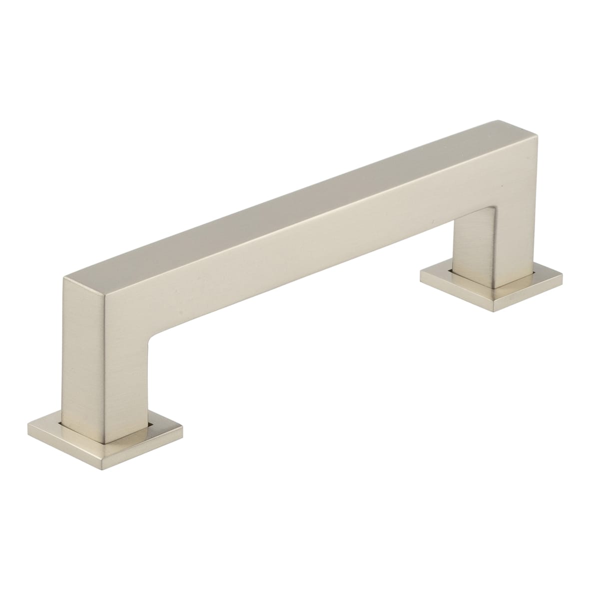 Trafalgar 25mm Square D-Bar Cabinet Pull Handle - 128mm c/c - Satin Nickel
