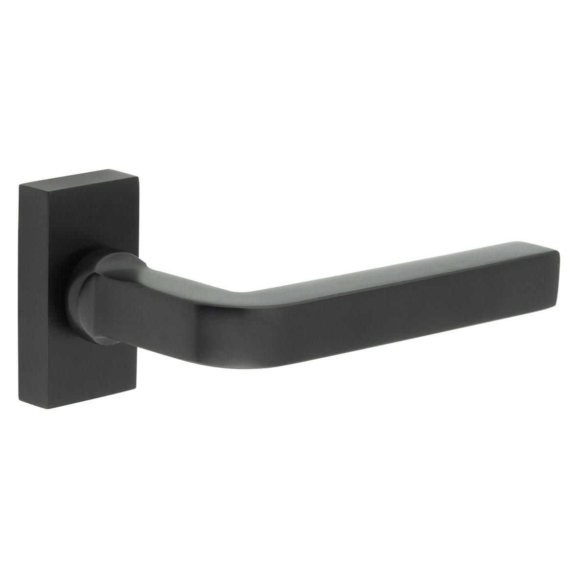 Black uPVC Multipoint Door Handles on Rectangular Rose - CR-104 Range