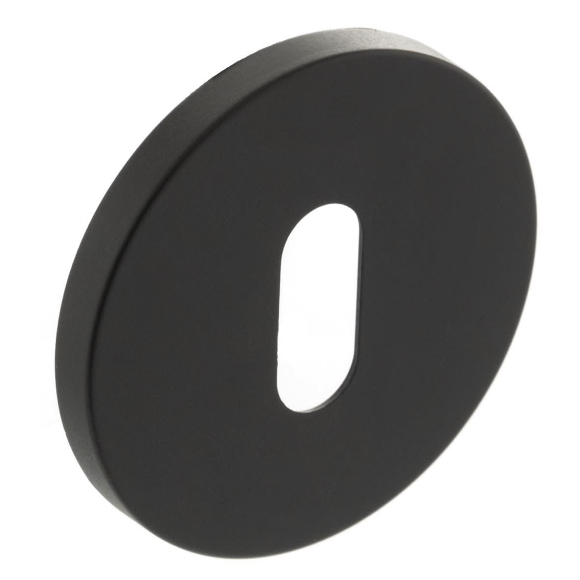 Millhouse Brass Escutcheon - 51mm Diameter - Keyhole - Urban Dark Bronze - Pair