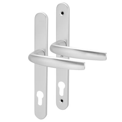 Atlanta 1530/3346 uPVC Multipoint Door Handle - 200mm Bolt c/c - 92mm c/c - Silver