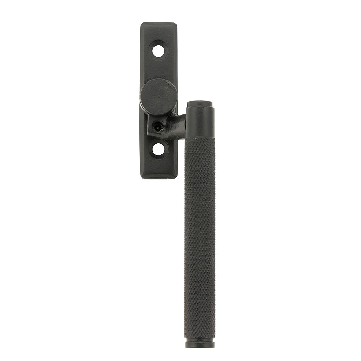 Brompton Knurled Locking Espagnolette Casement Window Handle - Right - Matt Black