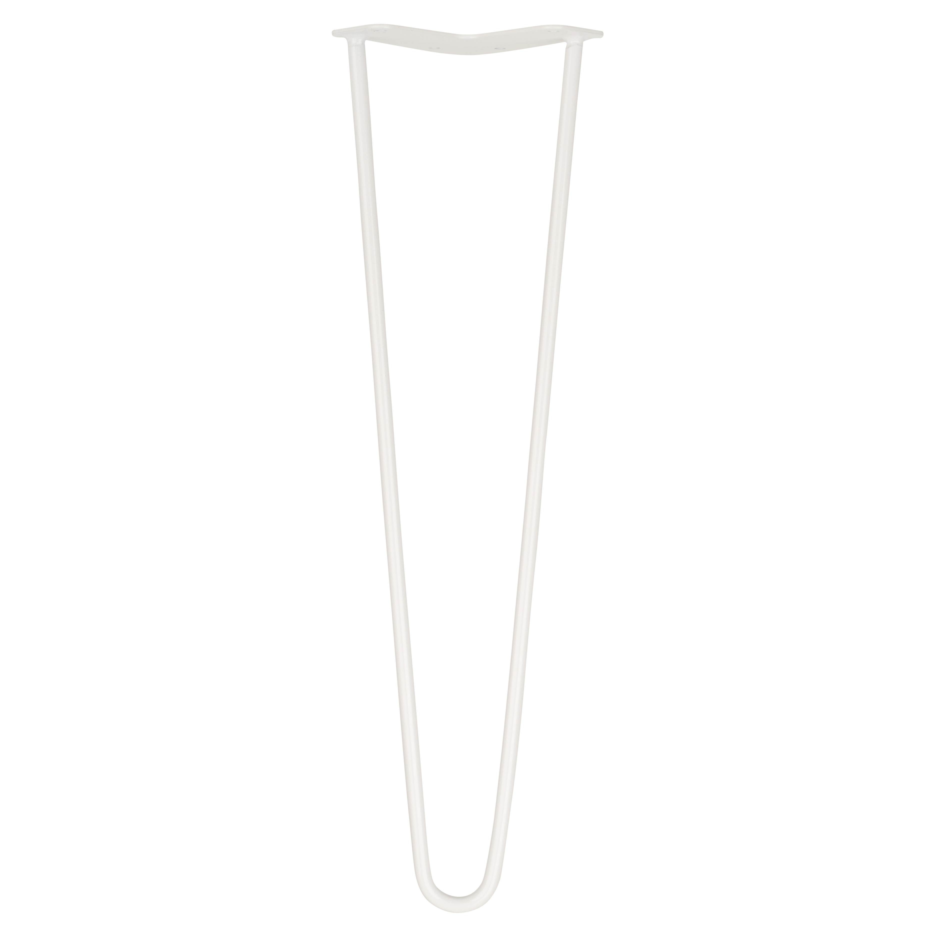 Hairpin Leg - 2 Pin - 500mm Height - White - Pair
